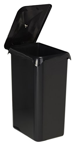Rossignol 98740 – Papelera para puerta, 23 l, negro
