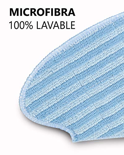 Rowenta ZR6902ES 2 mopas de Recambio para los Robots de la Gama Smart Force Essential Aqua, Microfibra, Lavables y fácil Uso, Cranberry