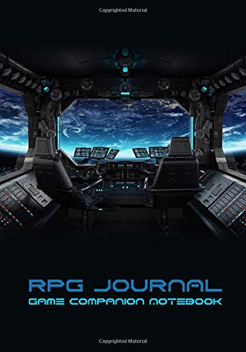 RPG Journal Mixed Paper: Ruled, Graph, Hexagon and Dot Grid | Game Companion Notebook Interceptor Bridge (Sci Fi RPG Game Series)