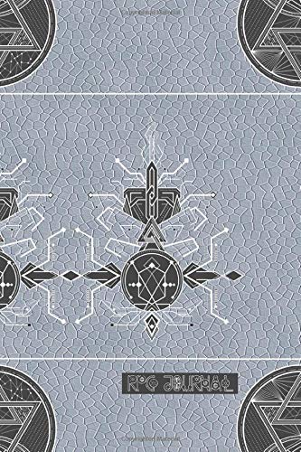 RPG Journal: Small notebook for gamers, RPG, hex art, hex map, hex grid battle maps, strategy maps, retro game fans and fantasy role playing - Lined ... design on pale blue leather effect cover