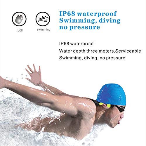 RSGK - Auriculares de natación con Bluetooth 5.0, almacenamiento integrado de 32 GB, para gimnasio, buceo, surf, reproductor MP3 impermeable IP68
