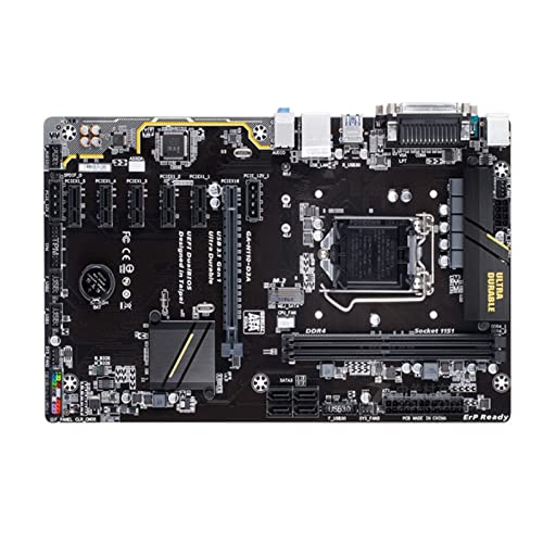 RTYU Placas Base de computadoraPlaca Base de minería H110-D3A B250 Fit for GIGABYTE GA-H110-D3A LGA 1151 DDR4 GA-H110-D3A 32GB Placa Base de Ordenador 6PCIE