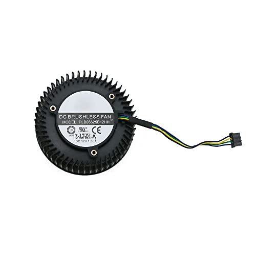 RTYU Ventilador de refrigeración de Tarjeta gráfica PLB06625B12HH DC12V 1.00AMP 4PIN Ventilador de Tarjeta gráfica Fit for MSI GTX1070 1070TI GTX1080 GTX 1080TI Aero