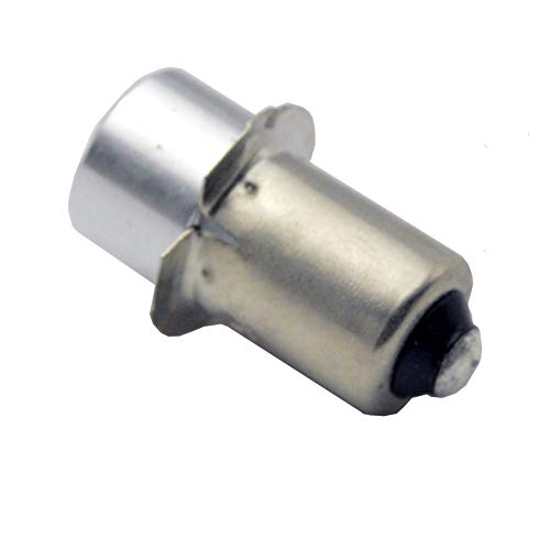 Ruiandsion P13.5S Bombilla LED Torchlight AC 6V 1W 200LM COB 3000K Bombilla LED blanca cálida para linterna Linterna Linterna, No polaridad (paquete de 1)