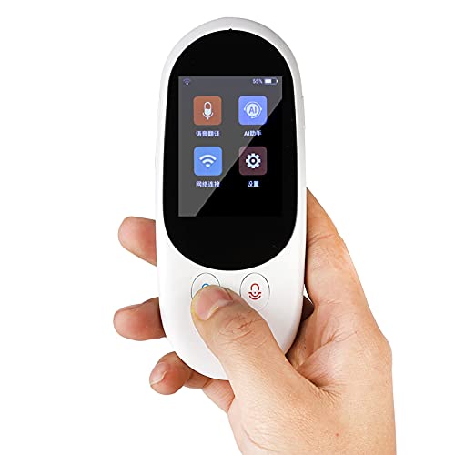 Ruiqas Máquina de traducción 2.4 "IPS LCD Display Traductor portátil WiFi inteligente voz bidireccional Discurso Traductor en tiempo real