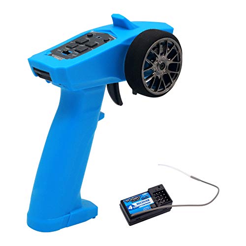 RUIZHI Turbo Racing 91803G-VT 2.4GHz 3CH Radio Transmisor 3 Canales Control Remoto con Receptor para RC Car Boat