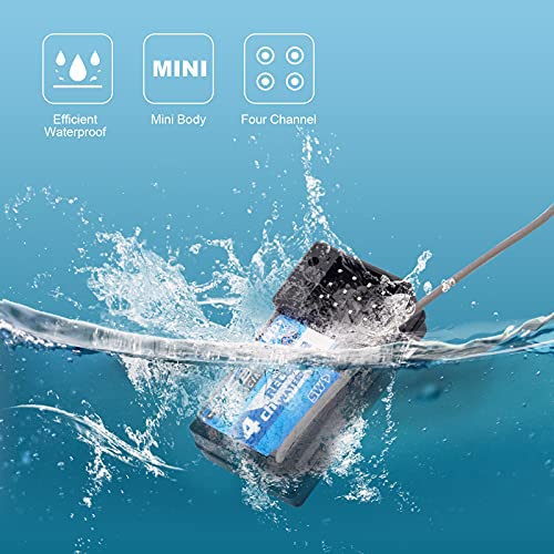 RUIZHI Turbo Racing 91803G-VT 2.4GHz 3CH Radio Transmisor 3 Canales Control Remoto con Receptor para RC Car Boat