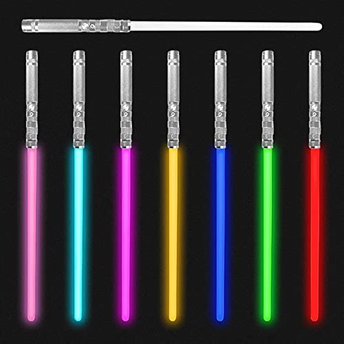 Sable Luces Star Wars Espada Laser LED Metal Hilt Juguetes Luminosos USB Carga Láser Espada,Para Niños Navidad Cumpleaños Regalo Juguete Cosplay -1 Articulo silver,77cm/30.31in