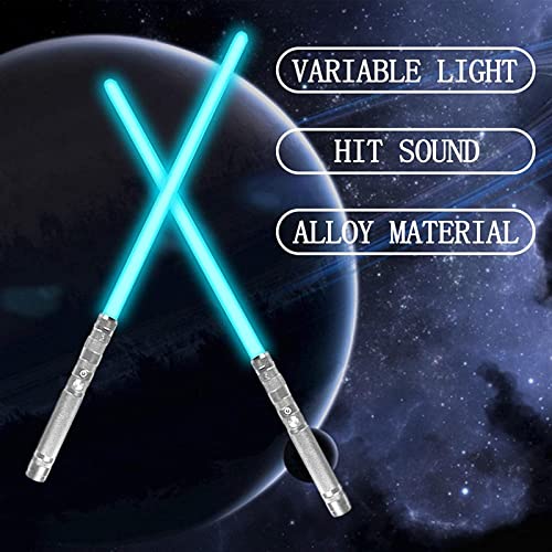Sable Luces Star Wars Espada Laser LED Metal Hilt Juguetes Luminosos USB Carga Láser Espada,Para Niños Navidad Cumpleaños Regalo Juguete Cosplay -1 Articulo silver,77cm/30.31in