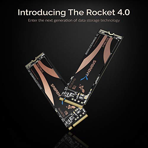 Sabrent 1TB Rocket Nvme PCIe 4.0 M.2 2280 Unidad de Estado sólido SSD Interna de máximo Rendimiento con disipador térmico (SB-ROCKET-NVMe4-HTSK-1TB)