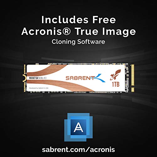 Sabrent 1TB Rocket Q4 NVMe PCIe 4.0 M.2 2280 SSD Interno Unidad de Estado sólido de máximo Rendimiento con disipador de Calor | R/W 4700/1800 MB/s (SB-RKTQ4-HTSS-1TB)