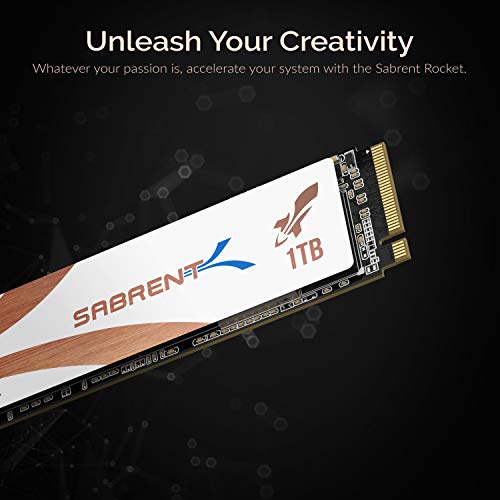 Sabrent 1TB Rocket Q4 NVMe PCIe 4.0 M.2 2280 SSD Interno Unidad de Estado sólido de máximo Rendimiento con disipador de Calor | R/W 4700/1800 MB/s (SB-RKTQ4-HTSS-1TB)