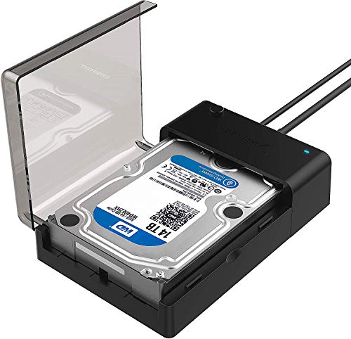 Sabrent Estación de Acoplamiento Plana del Disco Duro Externo USB 3.0 a SATA para Discos Duros de 2.5 o 3.5 Pulgadas, SSD [Soporte UASP] (EC-DFLT)