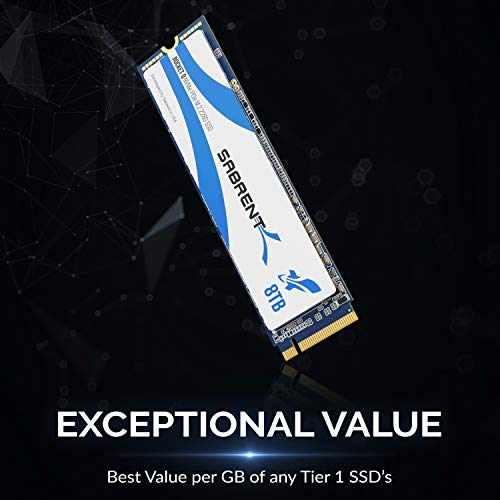 Sabrent Rocket Q 4TB NVMe PCIe M.2 2280 Unidad de estado sólido SSD interna de alto rendimiento Disco Duro solido R/W 3300/2900MB/s (SB-RKTQ-8TB)
