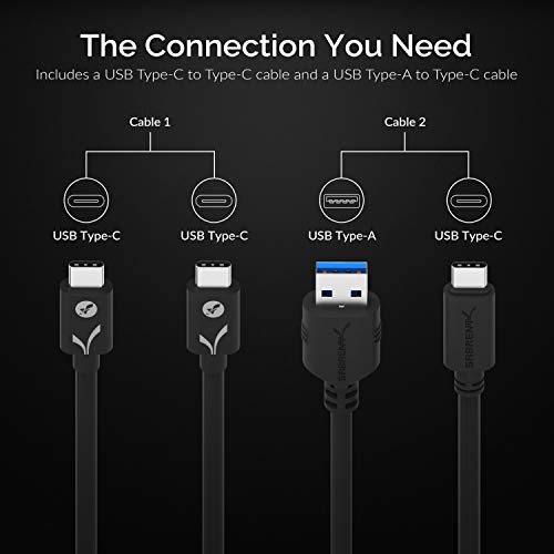 Sabrent SSD Externo de Aluminio de 1 TB Rocket Nano (Negro) (SB-1TB-NANO-BLK)