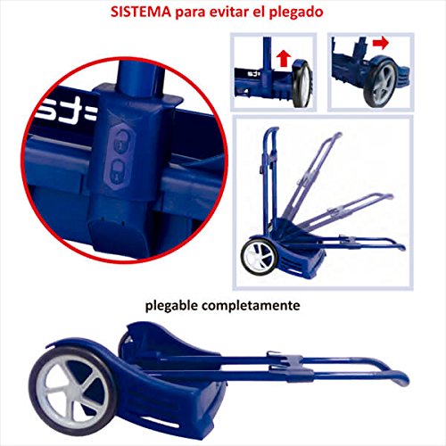 Safta 641077205 - Carrito para mochilas escolares, Azul Celeste