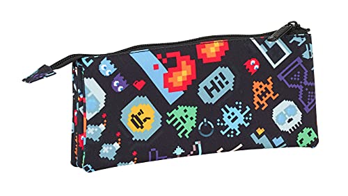 Safta Estuche Escolar Blackfit8 "Bit" Oficial 220x30x100mm, 2018, multicolor, poliéster