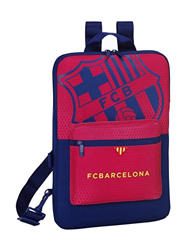 Safta Funda para Ordenador portátil de 15.6", con Estilo de FC Barcelona, Unisex, Azul y Granate, 40 cm