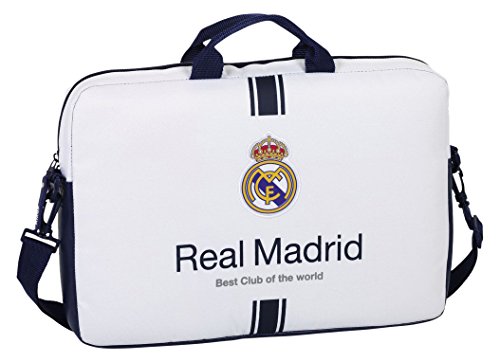 Safta SF-611654-461 - Funda Ordenador 15,6", 1ª equipacion Temporada 2016/2017, diseño Real Madrid