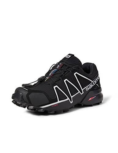 Salomon Speedcross 4 GTX, Hombre, Negro (Black/Silver Metallic-X), 47 1/3 EU