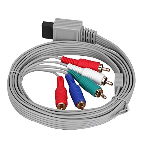 SALUTUY Cable De para Wii HD HDTV AV, Cable De Componente Cable De Fácil Instalación Cable De Y Video De Componente Pequeño para HDTV para Sistema De Juegos