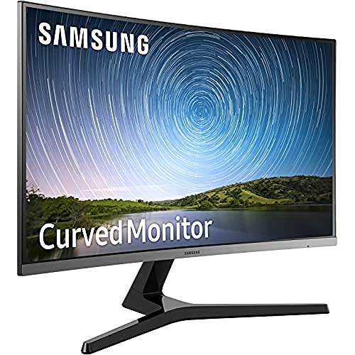 Samsung C27R500 - Monitor Curvo de 27" sin marcos (Full HD, 4 ms, 60 Hz, FreeSync, LED, 16:9, 3000:1, 1800R, 178°, HDMI, Base en V) Gris Oscuro