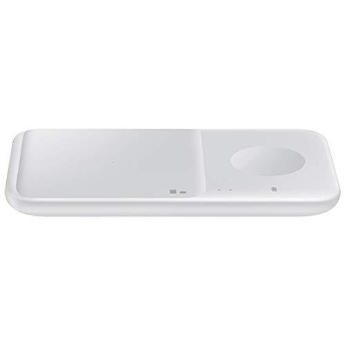 SAMSUNG EP-P4300TWEGEU - Cargador Wireless Duo con Cable, Color Blanco