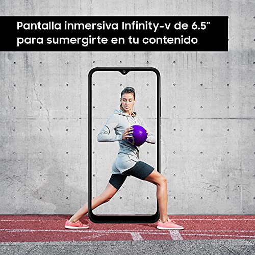 Samsung Galaxy-A03s | Smartphone con pantalla de 6.5" TFT LCD HD+ | 3GB RAM y 32GB memoria interna ampliables | 5.000 mAh batería y carga rápida 15W | Color Blanco [Versión española]