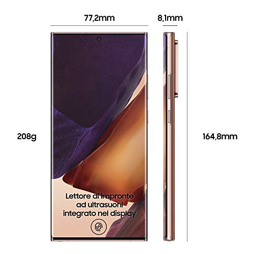 Samsung Galaxy Note 20 Ultra 5G Dual SIM 256GB 12GB RAM SM-N986B/DS Mystic Bronze