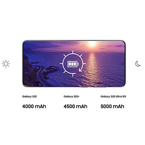 Samsung Galaxy S20 - Smartphone 6.2" Dynamic AMOLED (8GB RAM, 128GB ROM, cuádruple cámara trasera 64MP, Octa-core Exynos 990, 4000mAh batería, carga ultra rápida), Cloud Blue