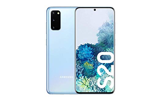 Samsung Galaxy S20 - Smartphone 6.2" Dynamic AMOLED (8GB RAM, 128GB ROM, cuádruple cámara trasera 64MP, Octa-core Exynos 990, 4000mAh batería, carga ultra rápida), Cloud Blue