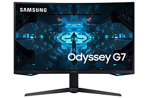 Samsung LC27G75TQSUXEN Odyssey - Monitor de 27" (QHD Wide 2560 x 1440, 1 ms, 240 Hz, G-Sync, QLED, 16:9, HDR600, 350 cd/m², 1000R, HDMI)