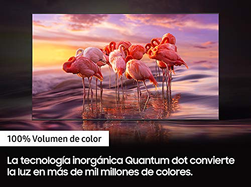 Samsung QLED 4K 2021 55Q74A - Smart TV de 55" con Resolución 4K UHD, Procesador QLED 4K con IA, Quantum HDR10+, Wide Viewing Angle, Motion Xcelerator Turbo+, OTS Lite y Alexa Integrada.