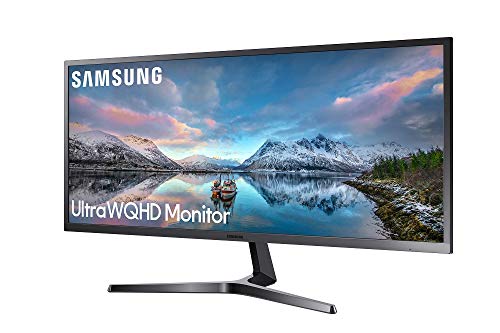 Samsung S34J552 - Monitor de 34" UltraWide QHD (3440x1440, 4 ms, 75 Hz, FreeSync, LED, VA, 21:9, 3000:1, 300 cd/m², 178°, HDMI, PBP, PIP, Base en V) Negro
