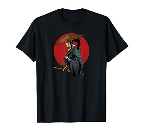 Samurai Guerrero Espada Arte japonés Luchador Camiseta
