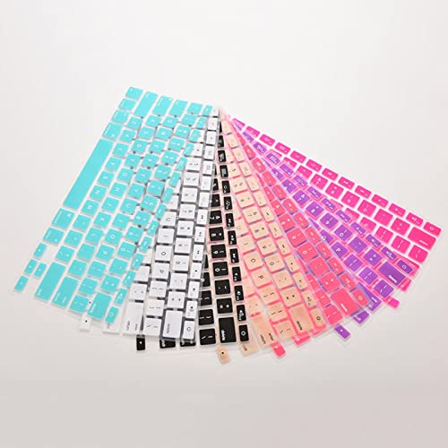 SAOEUJE Nuevo 7 colores caramelo silicona teclado cubierta para Apple MacBook Pro MAC 13 15 17