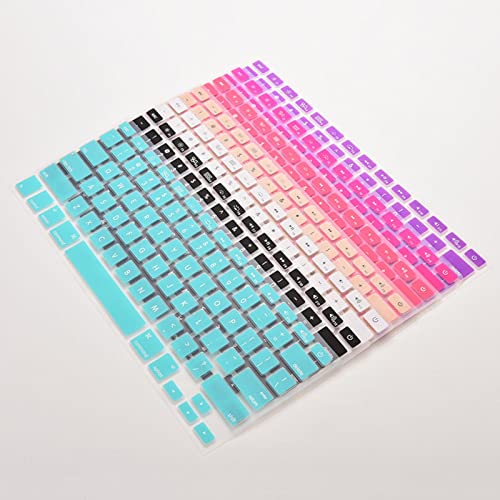 SAOEUJE Nuevo 7 colores caramelo silicona teclado cubierta para Apple MacBook Pro MAC 13 15 17