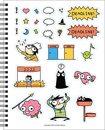 Sarah's Scribbles 16-Month 2021-2022 Weekly/Monthly Planner Calendar: Get It Together!
