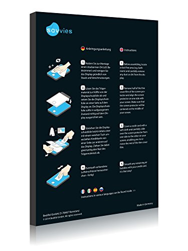 savvies Protector Pantalla Compatible con BQ Aquaris U Plus (6 Unidades) Película Ultra Transparente