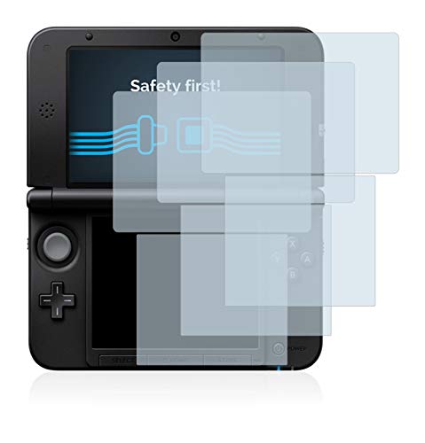 savvies Protector Pantalla Compatible con Nintendo 3DS XL SPM7800 (6 Unidades) Película Ultra Transparente