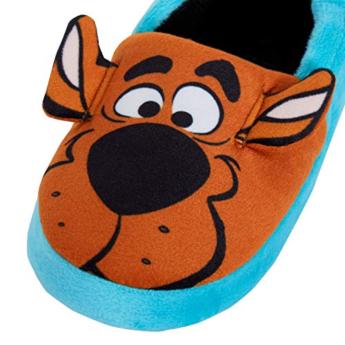 Scooby Doo Zapatillas para niños y niñas, orejas 3D, con forro cálido, para casa, color, talla 34 EU