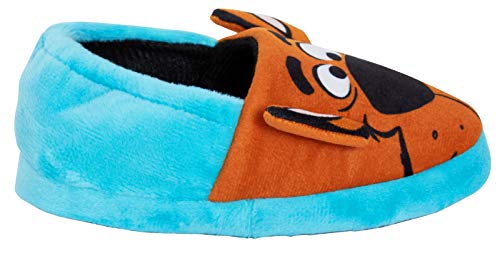 Scooby Doo Zapatillas para niños y niñas, orejas 3D, con forro cálido, para casa, color, talla 34 EU