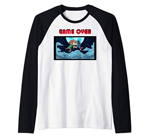 Scott Pilgrim Vs. The World Game Over Kiss Camiseta Manga Raglan