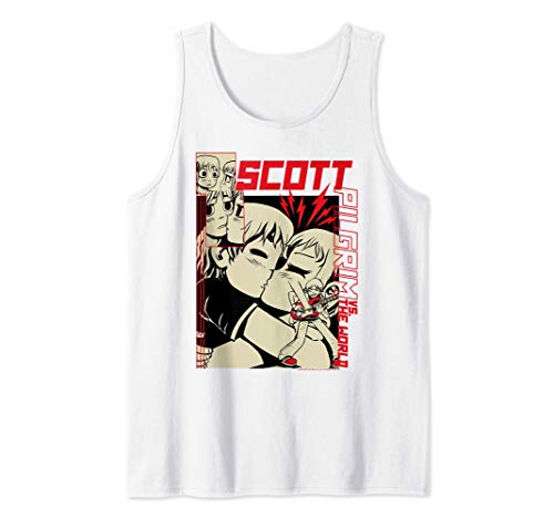 Scott Pilgrim Vs. The World Ramona and Scott Anime Poster Camiseta sin Mangas