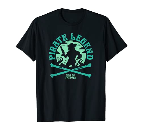 Sea of Thieves Pirate Sunset Legend Crossed Bones Camiseta