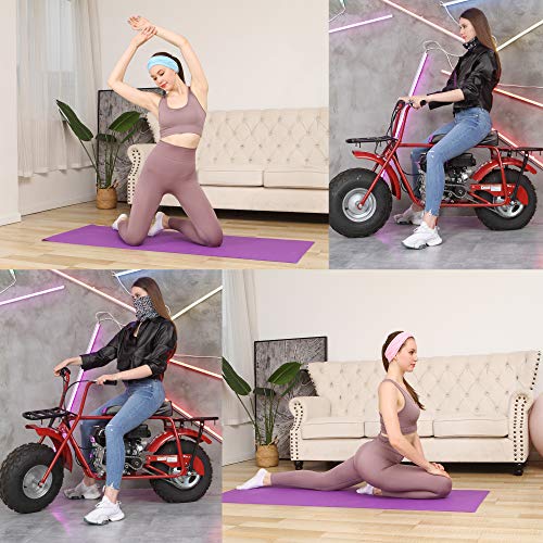 Sea Team 6-pack Surtido 18 en 1 Versátil Fibra de poliéster Deportes y sombreros casuales - Se pueden usar como polainas para el cuello, pañuelos, pasamontañas, máscaras y más (E-3)