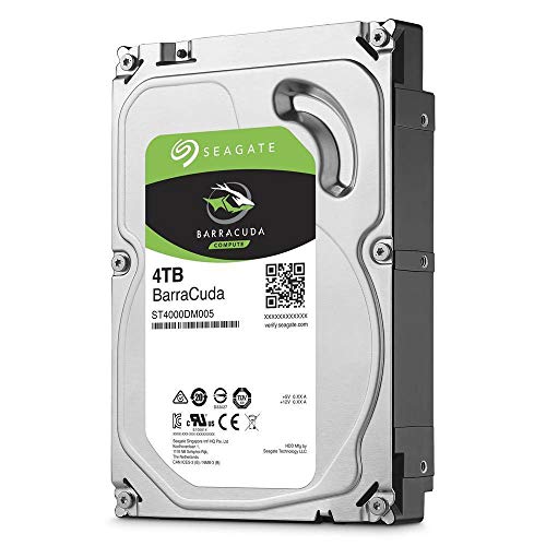 Seagate Barracuda - Disco duro interno de 4 TB (3,5", 64 MB de caché SATA de 6 GB/s), Plateado