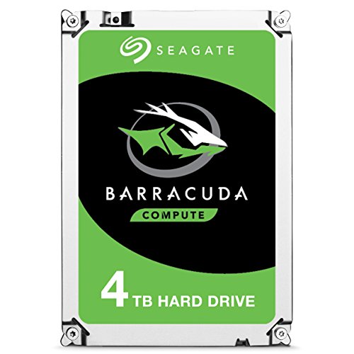 Seagate Barracuda - Disco duro interno de 4 TB (3,5", 64 MB de caché SATA de 6 GB/s), Plateado