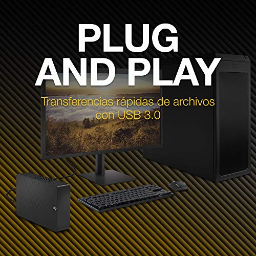 Seagate Expansion Desktop, 16 TB, Unidad De Disco Duro Externa HDD, 3.5", USB 3.0, PC & Notebook, 2 Años Rescue Services (STKP16000402)
