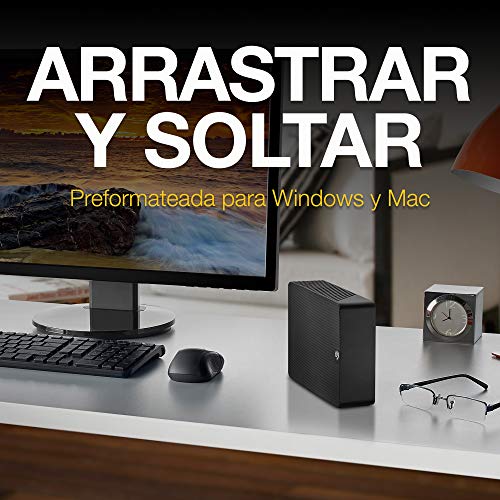 Seagate Expansion Desktop, 16 TB, Unidad De Disco Duro Externa HDD, 3.5", USB 3.0, PC & Notebook, 2 Años Rescue Services (STKP16000402)